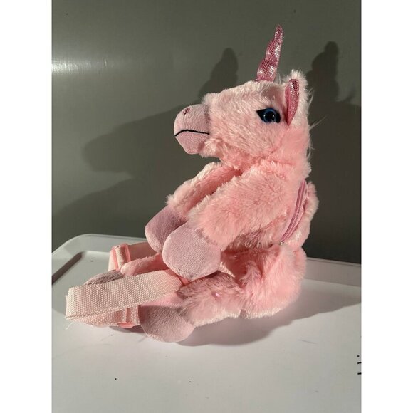 Hobby Lobby Pink Unicorn Plush Backpack - Picture 1 of 11